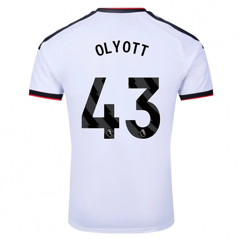 Danxen Femme Maillot Tom Olyott #43 Blanc Noir Rouge Tenues Domicile 2026/27 T-Shirt