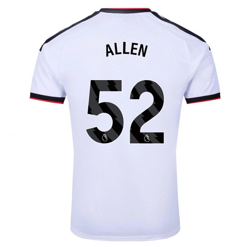 Danxen Femme Maillot Michael Allen #52 Blanc Noir Rouge Tenues Domicile 2026/27 T-Shirt
