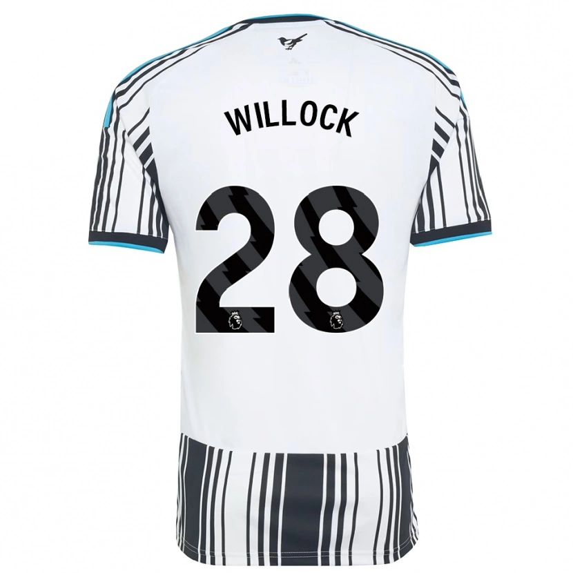Danxen Femme Maillot Joe Willock #28 Skyblue Noir Blanc Tenues Domicile 2026/27 T-Shirt