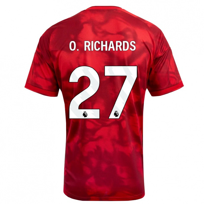 Danxen Femme Maillot Omar Richards #27 Cramoisi Blanc Tenues Domicile 2026/27 T-Shirt