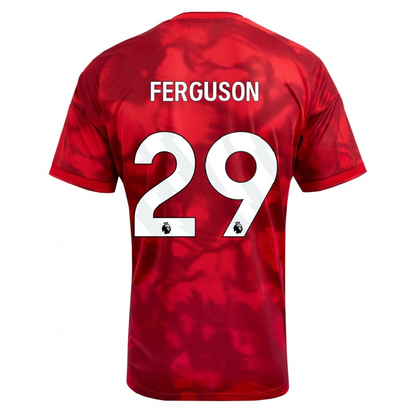 Danxen Femme Maillot Georgie Ferguson #29 Cramoisi Blanc Tenues Domicile 2026/27 T-Shirt