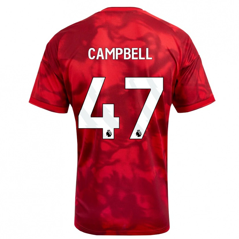 Danxen Femme Maillot Luke Campbell #47 Cramoisi Blanc Tenues Domicile 2026/27 T-Shirt