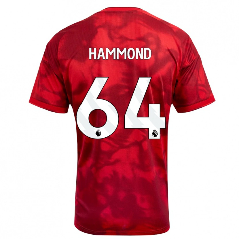 Danxen Femme Maillot Ben Hammond #64 Cramoisi Blanc Tenues Domicile 2026/27 T-Shirt