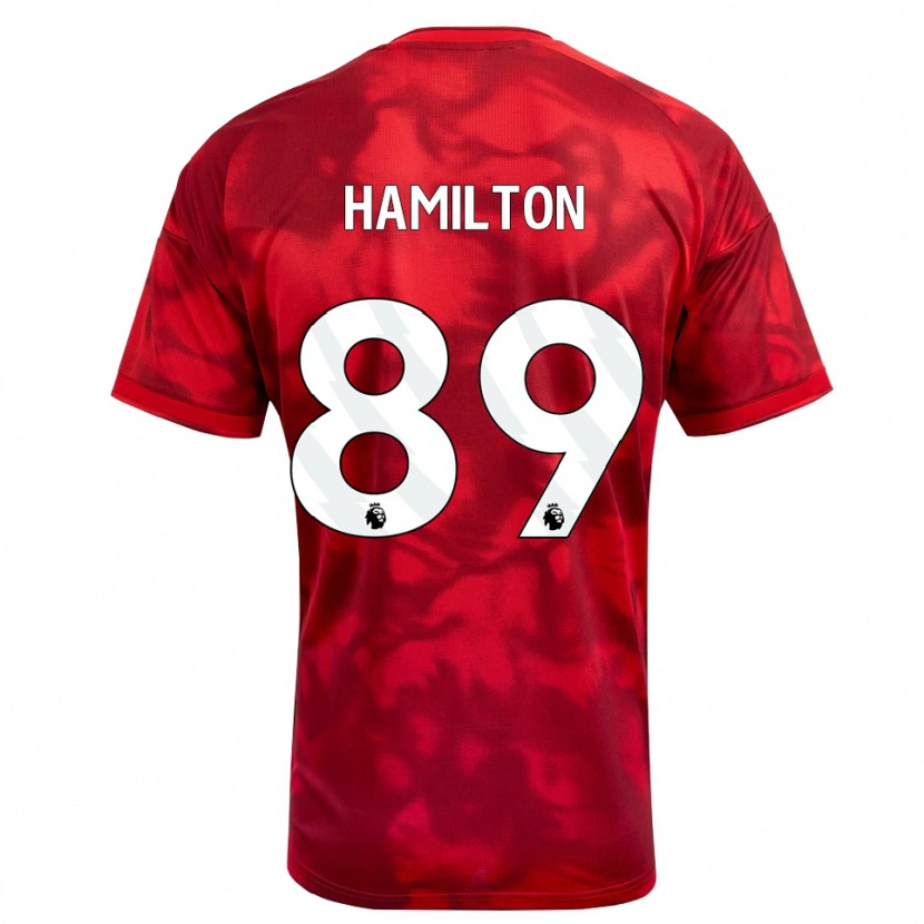 Danxen Femme Maillot Scott Hamilton #89 Cramoisi Blanc Tenues Domicile 2026/27 T-Shirt