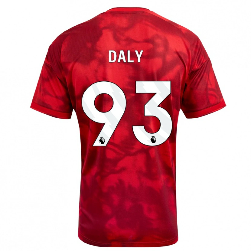 Danxen Femme Maillot Cormac Daly #93 Cramoisi Blanc Tenues Domicile 2026/27 T-Shirt