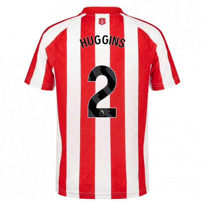 Danxen Femme Maillot Niall Huggins #2 Rouge Blanc Noir Tenues Domicile 2026/27 T-Shirt