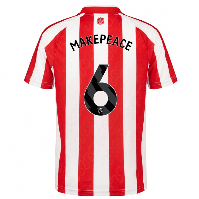 Danxen Femme Maillot Joe Makepeace #6 Rouge Blanc Noir Tenues Domicile 2026/27 T-Shirt