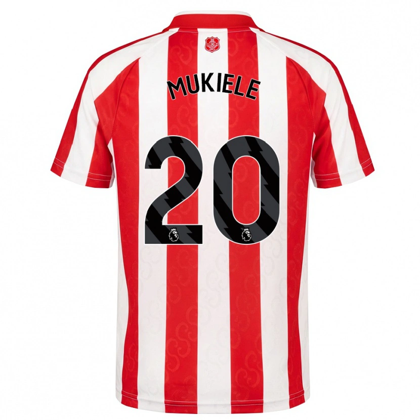 Danxen Femme Maillot Nordi Mukiele #20 Rouge Blanc Noir Tenues Domicile 2026/27 T-Shirt