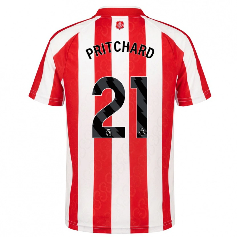 Danxen Femme Maillot Alex Pritchard #21 Rouge Blanc Noir Tenues Domicile 2026/27 T-Shirt