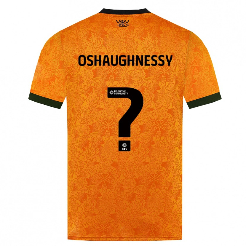 Danxen Femme Maillot Joe Oshaughnessy #0 Orange Noir Tenues Domicile 2026/27 T-Shirt