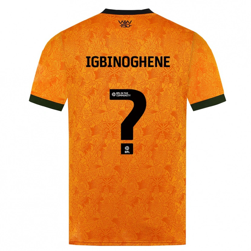 Danxen Femme Maillot Testimony Igbinoghene #0 Orange Noir Tenues Domicile 2026/27 T-Shirt