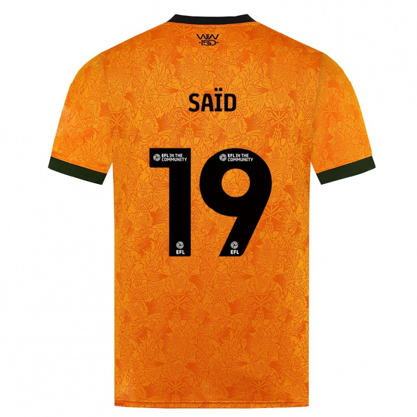 Danxen Femme Maillot Rafiki Saïd #19 Orange Noir Tenues Domicile 2026/27 T-Shirt