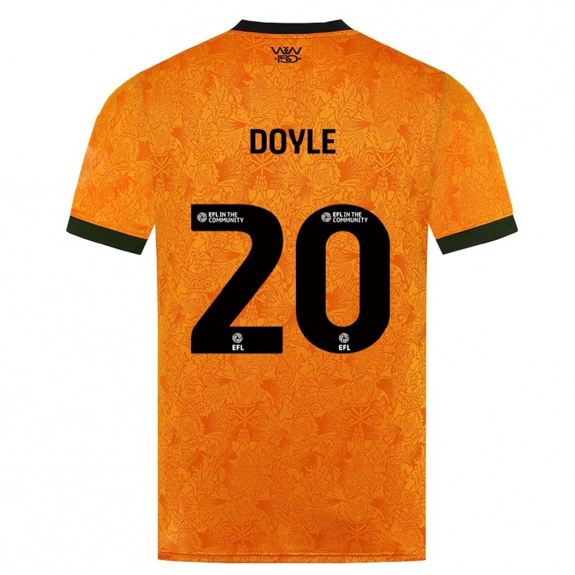 Danxen Femme Maillot Tommy Doyle #20 Orange Noir Tenues Domicile 2026/27 T-Shirt