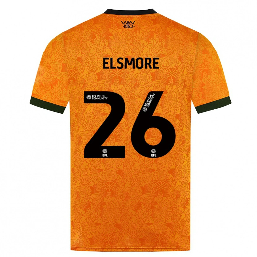 Danxen Femme Maillot Ria Elsmore #26 Orange Noir Tenues Domicile 2026/27 T-Shirt