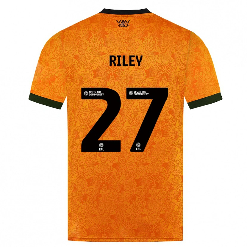 Danxen Femme Maillot Lauren Riley #27 Orange Noir Tenues Domicile 2026/27 T-Shirt