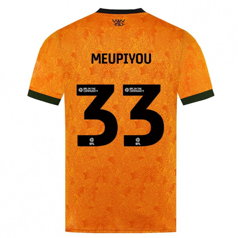 Danxen Femme Maillot Bastien Meupiyou #33 Orange Noir Tenues Domicile 2026/27 T-Shirt
