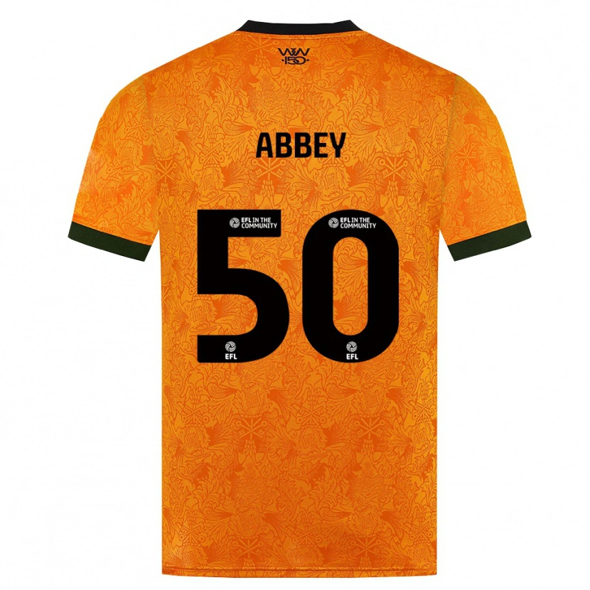 Danxen Femme Maillot Jerome Abbey #50 Orange Noir Tenues Domicile 2026/27 T-Shirt