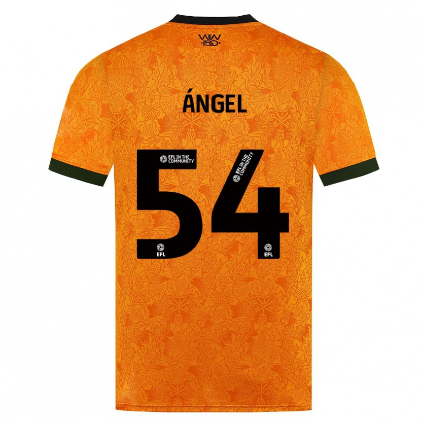 Danxen Femme Maillot Dani Ángel #54 Orange Noir Tenues Domicile 2026/27 T-Shirt