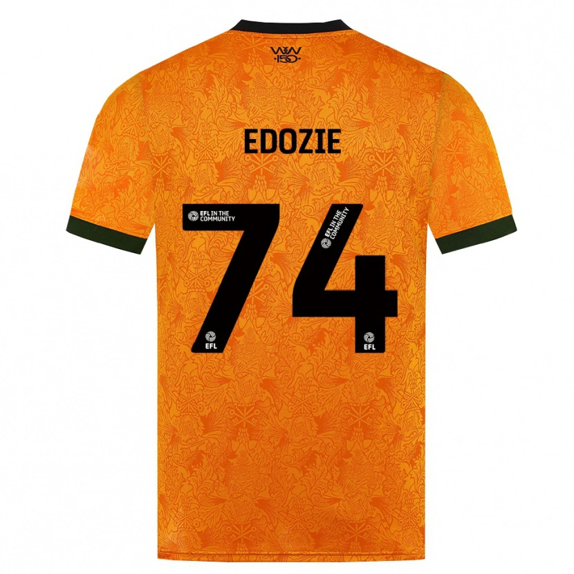 Danxen Femme Maillot Tom Edozie #74 Orange Noir Tenues Domicile 2026/27 T-Shirt