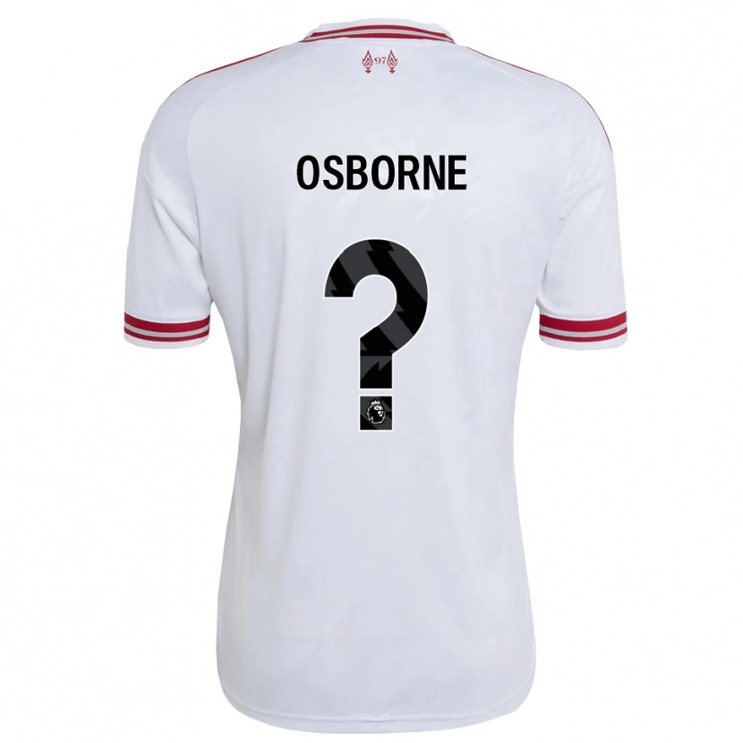 Danxen Femme Maillot Niall Osborne #0 Rouge Blanc Tenues Extérieur 2026/27 T-Shirt