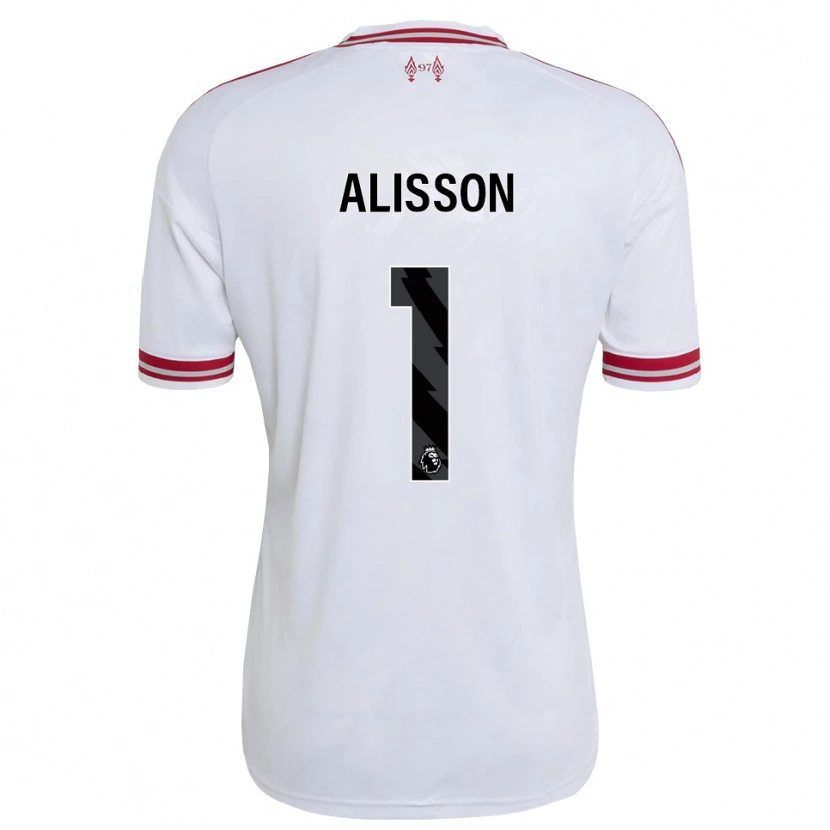 Danxen Femme Maillot Alisson Ramses Becker #1 Rouge Blanc Tenues Extérieur 2026/27 T-Shirt