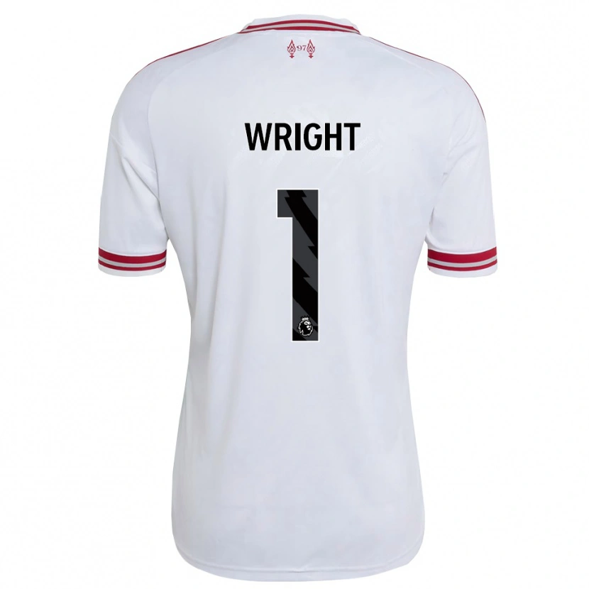 Danxen Femme Maillot Matty Wright #1 Rouge Blanc Tenues Extérieur 2026/27 T-Shirt