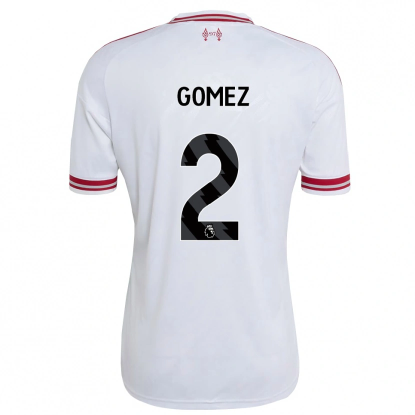 Danxen Femme Maillot Joe Gomez #2 Rouge Blanc Tenues Extérieur 2026/27 T-Shirt