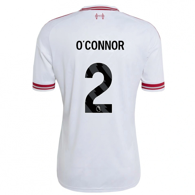 Danxen Femme Maillot Oliver O'connor #2 Rouge Blanc Tenues Extérieur 2026/27 T-Shirt