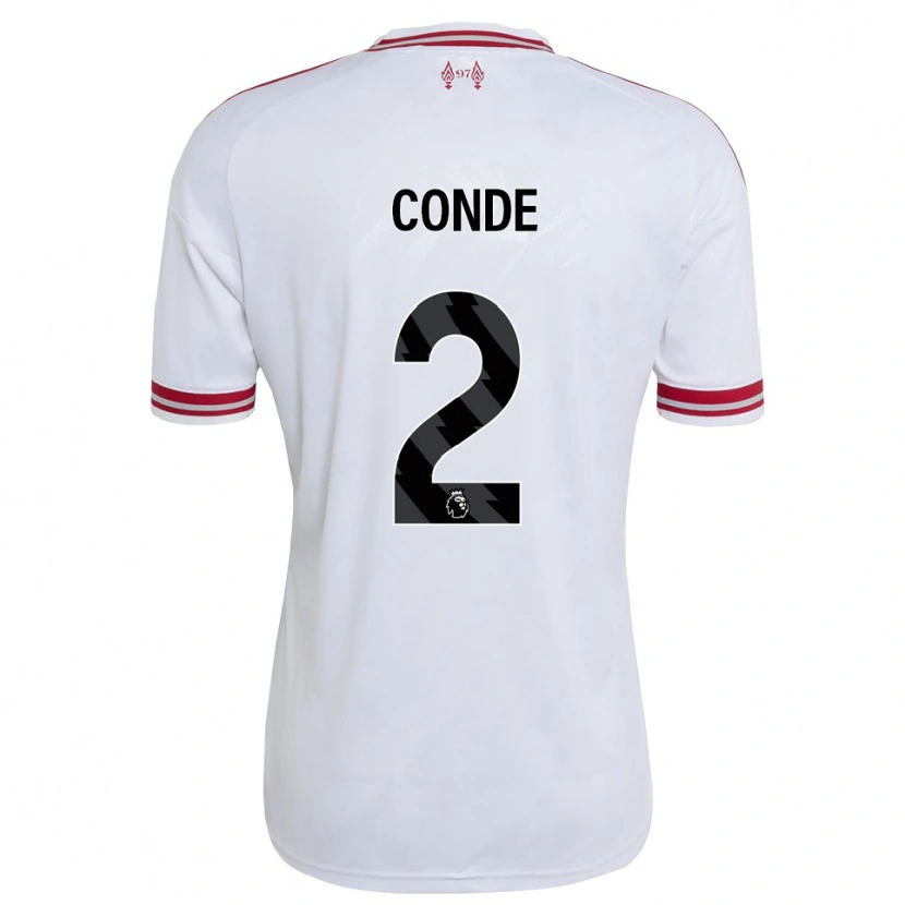 Danxen Femme Maillot Lenix Conde #2 Rouge Blanc Tenues Extérieur 2026/27 T-Shirt