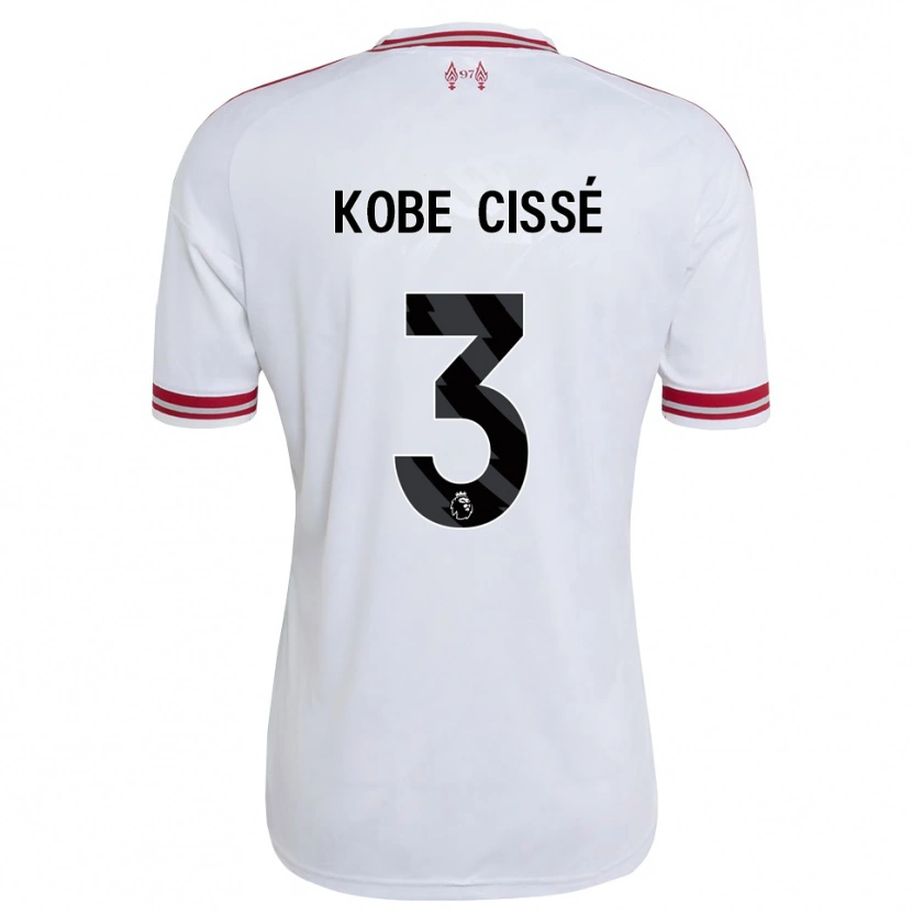 Danxen Femme Maillot Prince Cissé #3 Rouge Blanc Tenues Extérieur 2026/27 T-Shirt