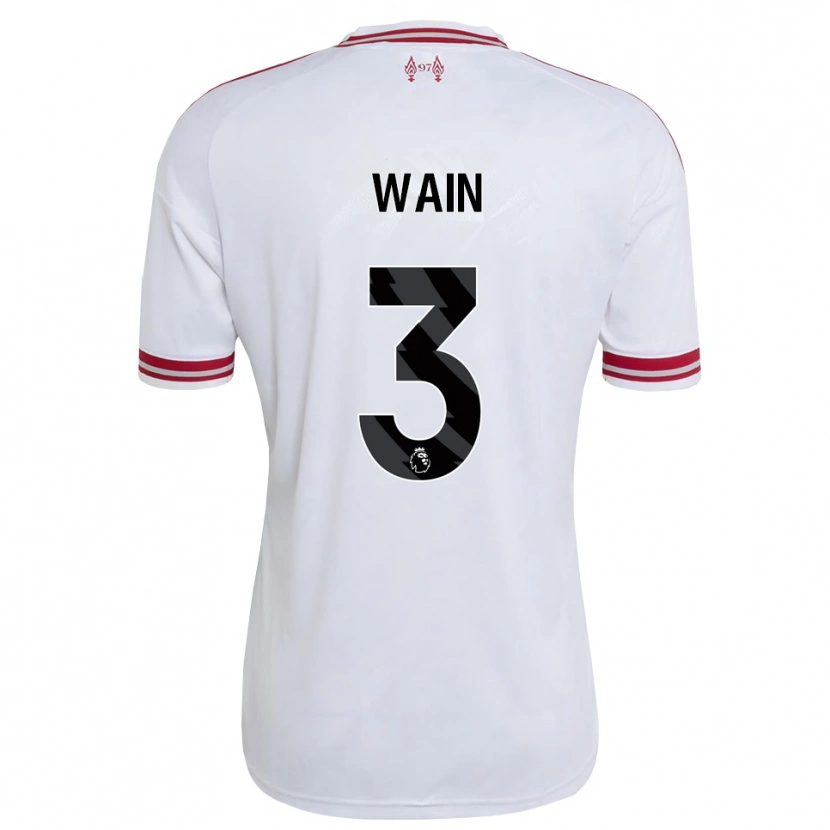 Danxen Femme Maillot Cian Wain #3 Rouge Blanc Tenues Extérieur 2026/27 T-Shirt
