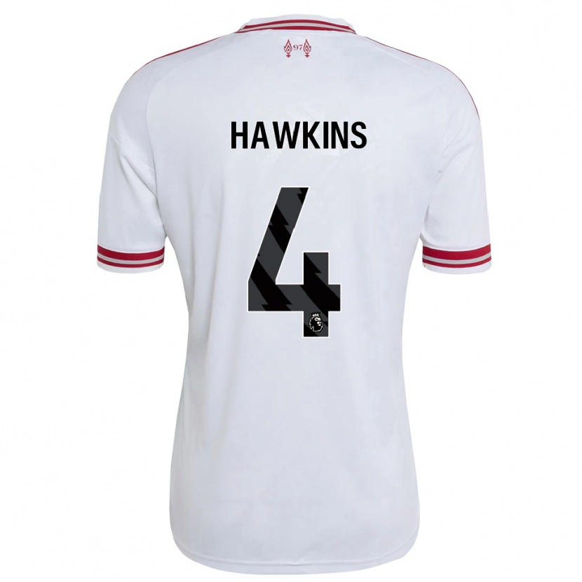 Danxen Femme Maillot Max Hawkins #4 Rouge Blanc Tenues Extérieur 2026/27 T-Shirt