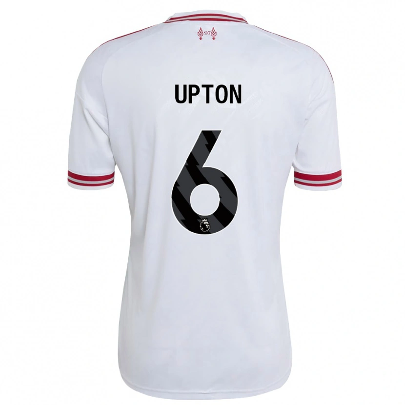 Danxen Femme Maillot Joe Upton #6 Rouge Blanc Tenues Extérieur 2026/27 T-Shirt