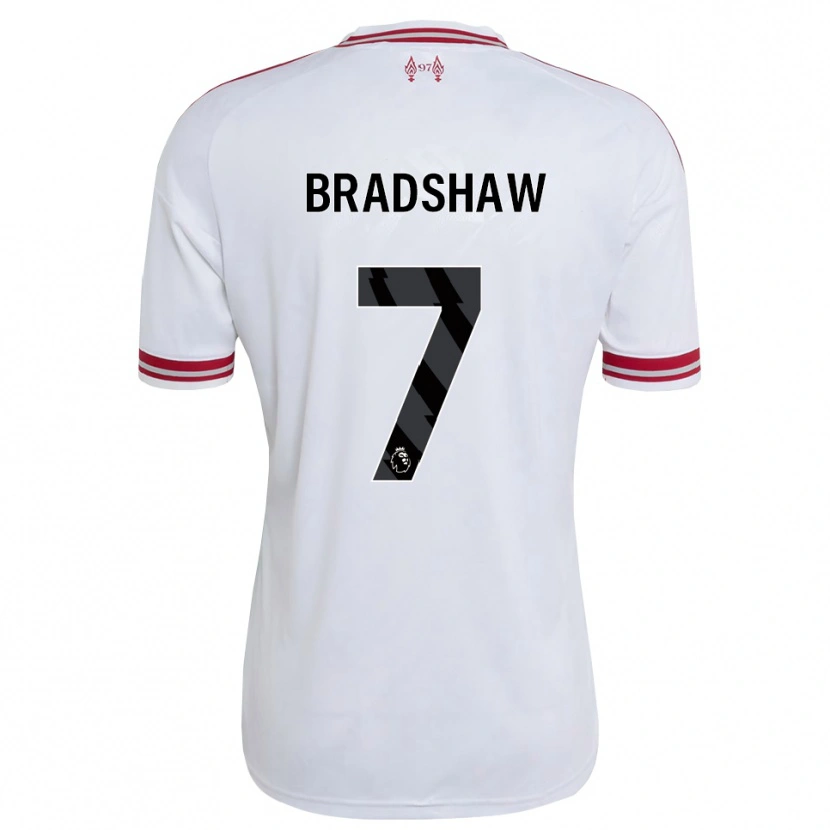Danxen Femme Maillot Joe Bradshaw #7 Rouge Blanc Tenues Extérieur 2026/27 T-Shirt