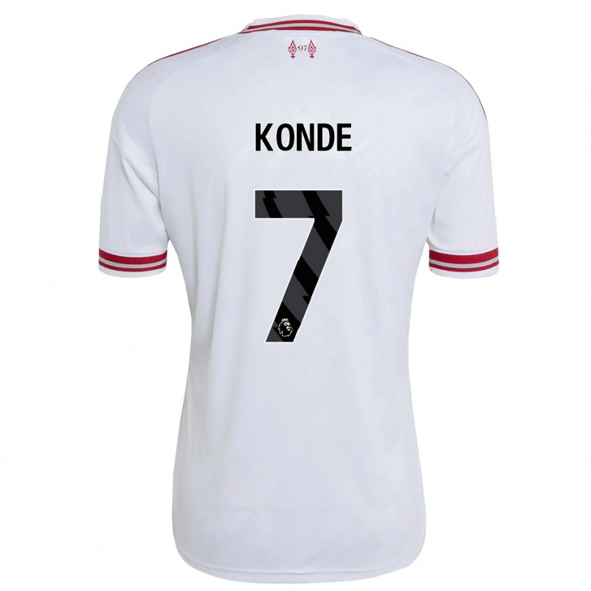 Danxen Femme Maillot Isaac Konde #7 Rouge Blanc Tenues Extérieur 2026/27 T-Shirt