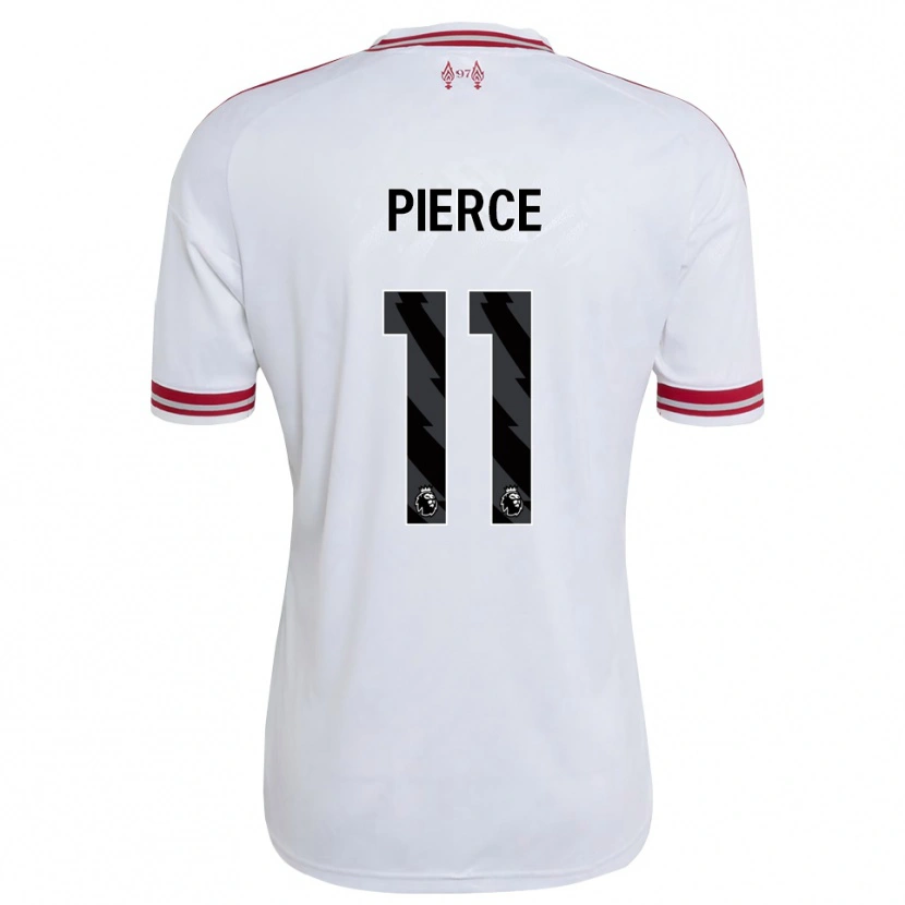 Danxen Femme Maillot Alfie Pierce #11 Rouge Blanc Tenues Extérieur 2026/27 T-Shirt