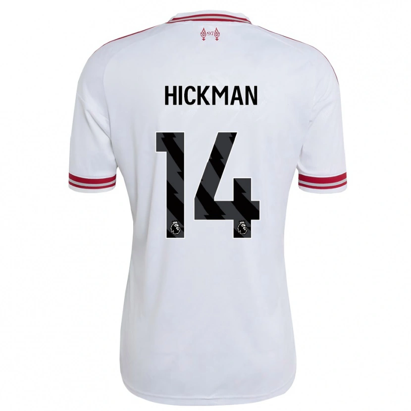 Danxen Femme Maillot Ellis Hickman #14 Rouge Blanc Tenues Extérieur 2026/27 T-Shirt