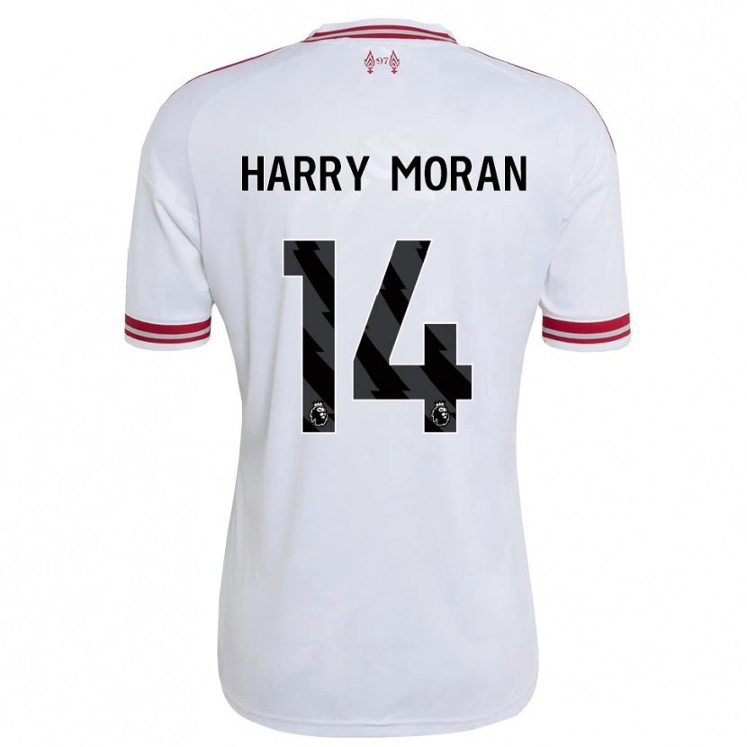 Danxen Femme Maillot Harry Moran #14 Rouge Blanc Tenues Extérieur 2026/27 T-Shirt