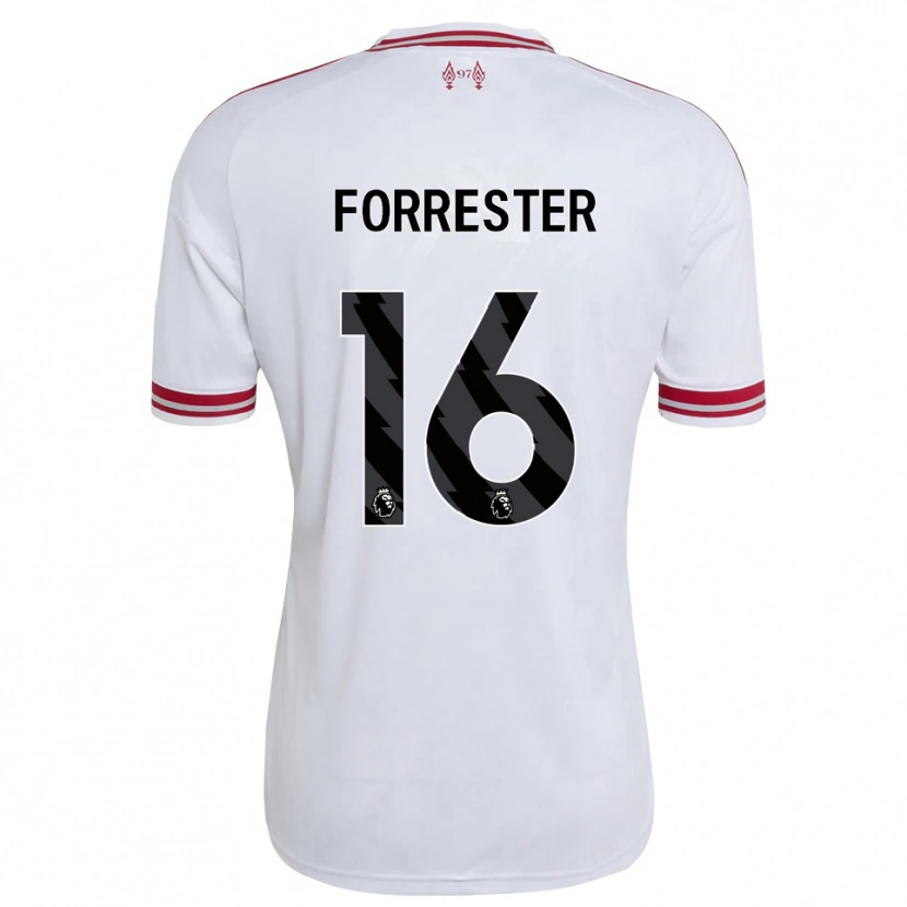 Danxen Femme Maillot La'more Lee Forrester #16 Rouge Blanc Tenues Extérieur 2026/27 T-Shirt