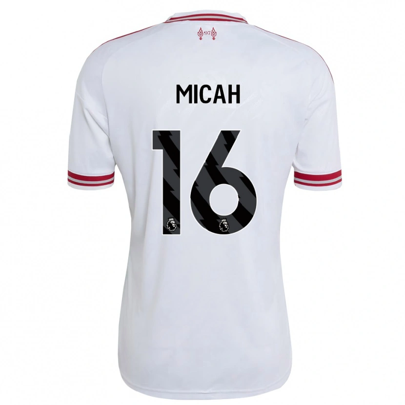 Danxen Femme Maillot Teagan Micah #16 Rouge Blanc Tenues Extérieur 2026/27 T-Shirt