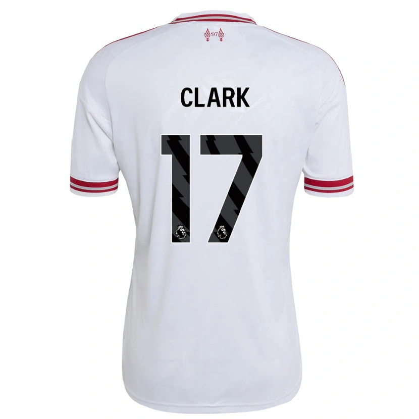Danxen Femme Maillot Jenna Clark #17 Rouge Blanc Tenues Extérieur 2026/27 T-Shirt