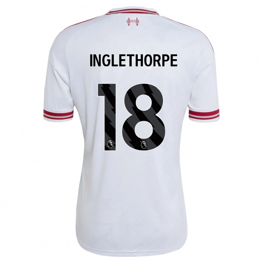 Danxen Femme Maillot Finn Inglethorpe #18 Rouge Blanc Tenues Extérieur 2026/27 T-Shirt