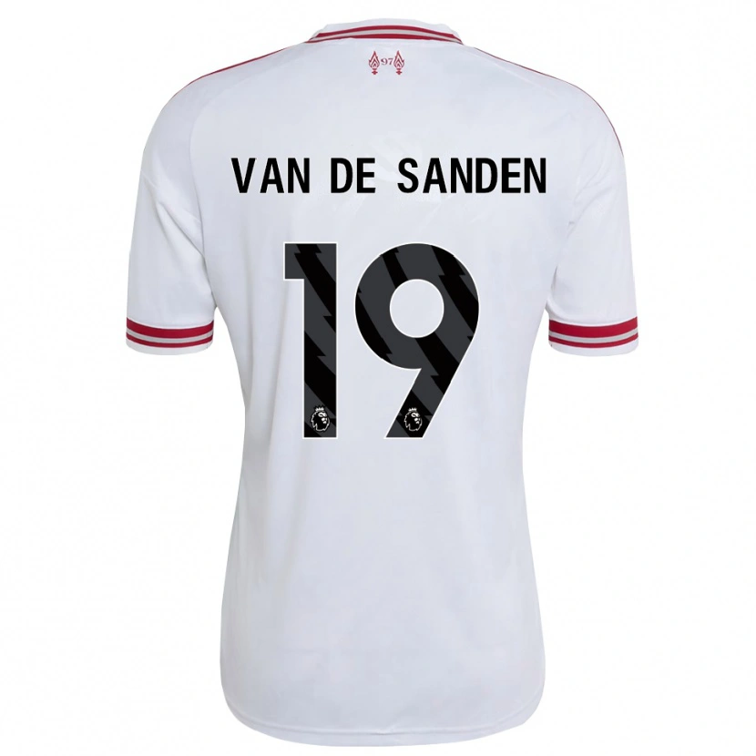 Danxen Femme Maillot Shanice Van De Sanden #19 Rouge Blanc Tenues Extérieur 2026/27 T-Shirt