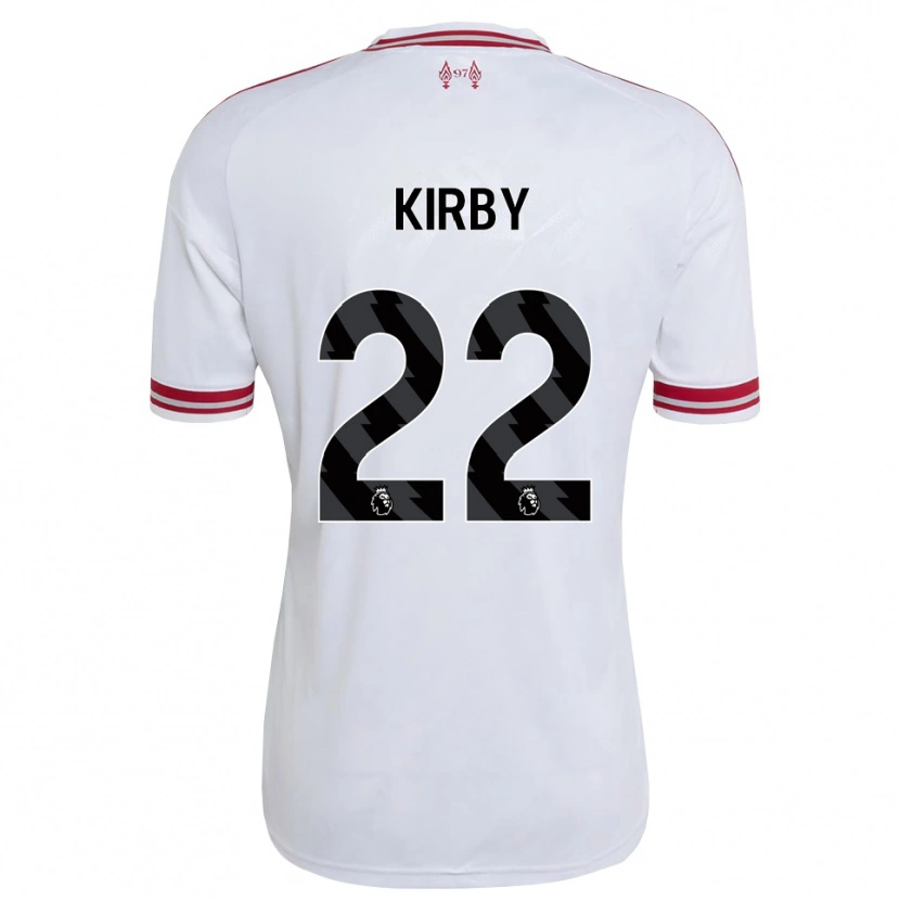 Danxen Femme Maillot Faye Kirby #22 Rouge Blanc Tenues Extérieur 2026/27 T-Shirt