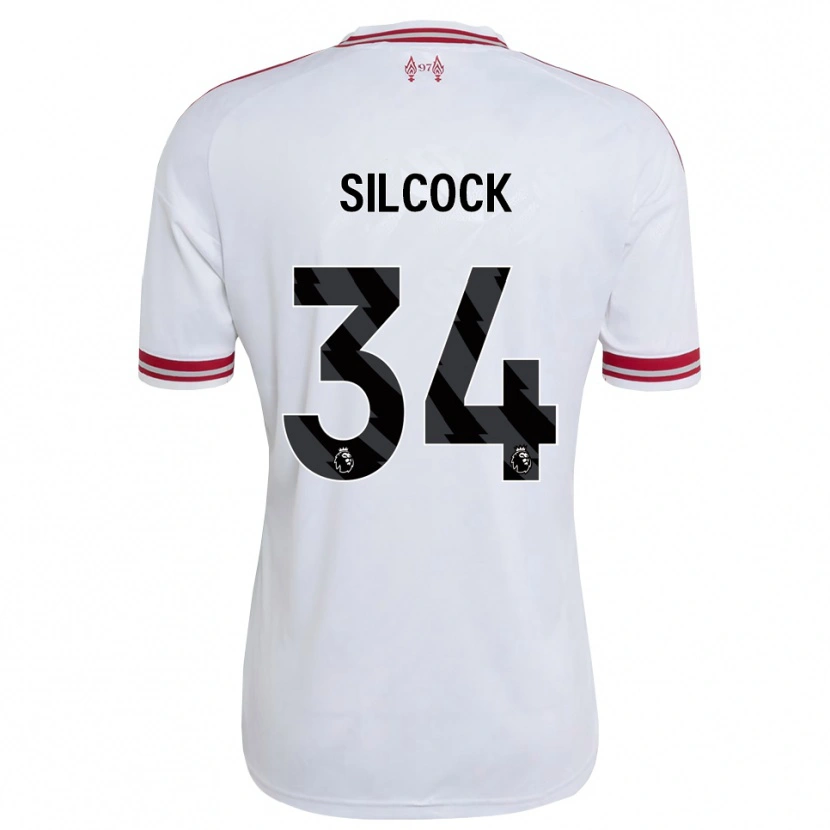 Danxen Femme Maillot Hannah Silcock #34 Rouge Blanc Tenues Extérieur 2026/27 T-Shirt