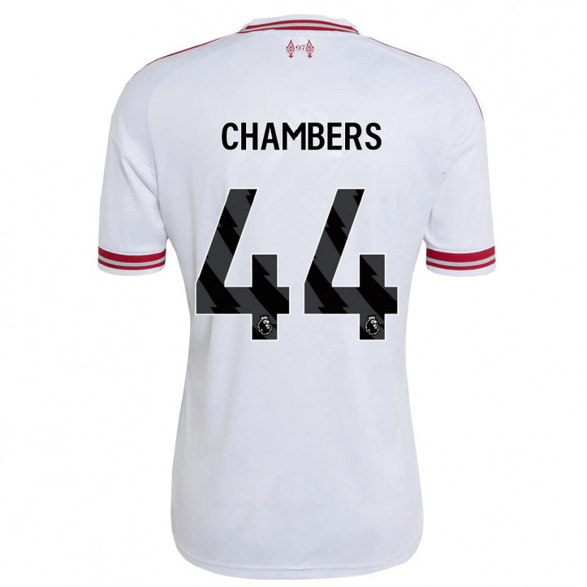 Danxen Femme Maillot Luke Chambers #44 Rouge Blanc Tenues Extérieur 2026/27 T-Shirt