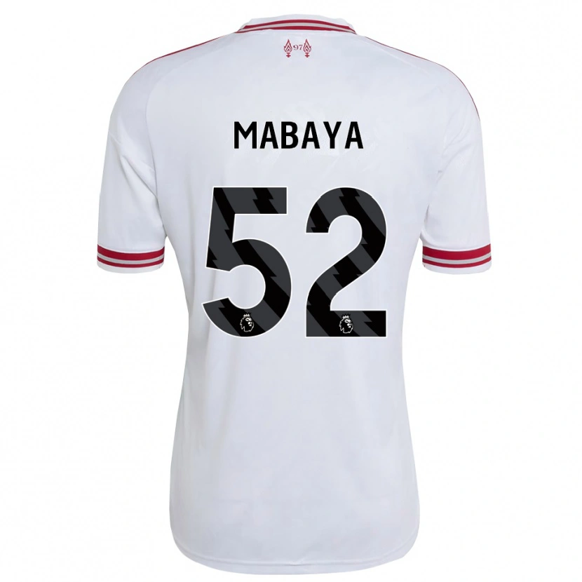 Danxen Femme Maillot Isaac Mabaya #52 Rouge Blanc Tenues Extérieur 2026/27 T-Shirt