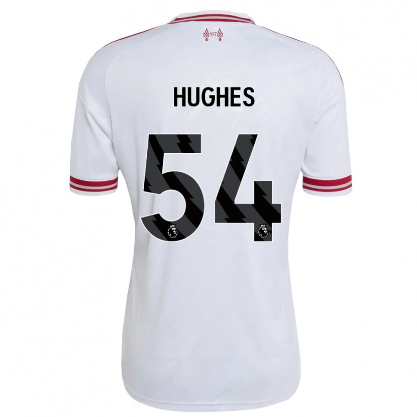 Danxen Femme Maillot Liam Hughes #54 Rouge Blanc Tenues Extérieur 2026/27 T-Shirt