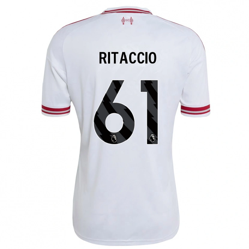 Danxen Femme Maillot Matteo Ritaccio #61 Rouge Blanc Tenues Extérieur 2026/27 T-Shirt