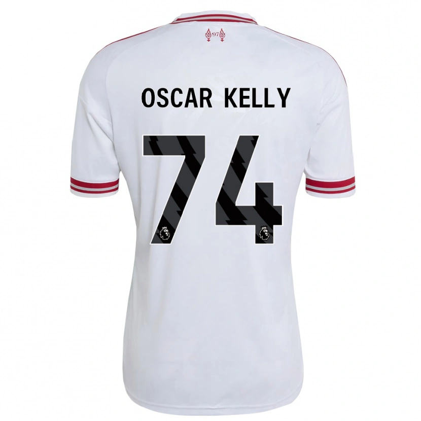Danxen Femme Maillot Oscar Kelly #74 Rouge Blanc Tenues Extérieur 2026/27 T-Shirt